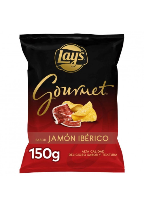 Patatas Fritas Sabor Jamón Ibérico Gourmet Lays 150 Grs 7530